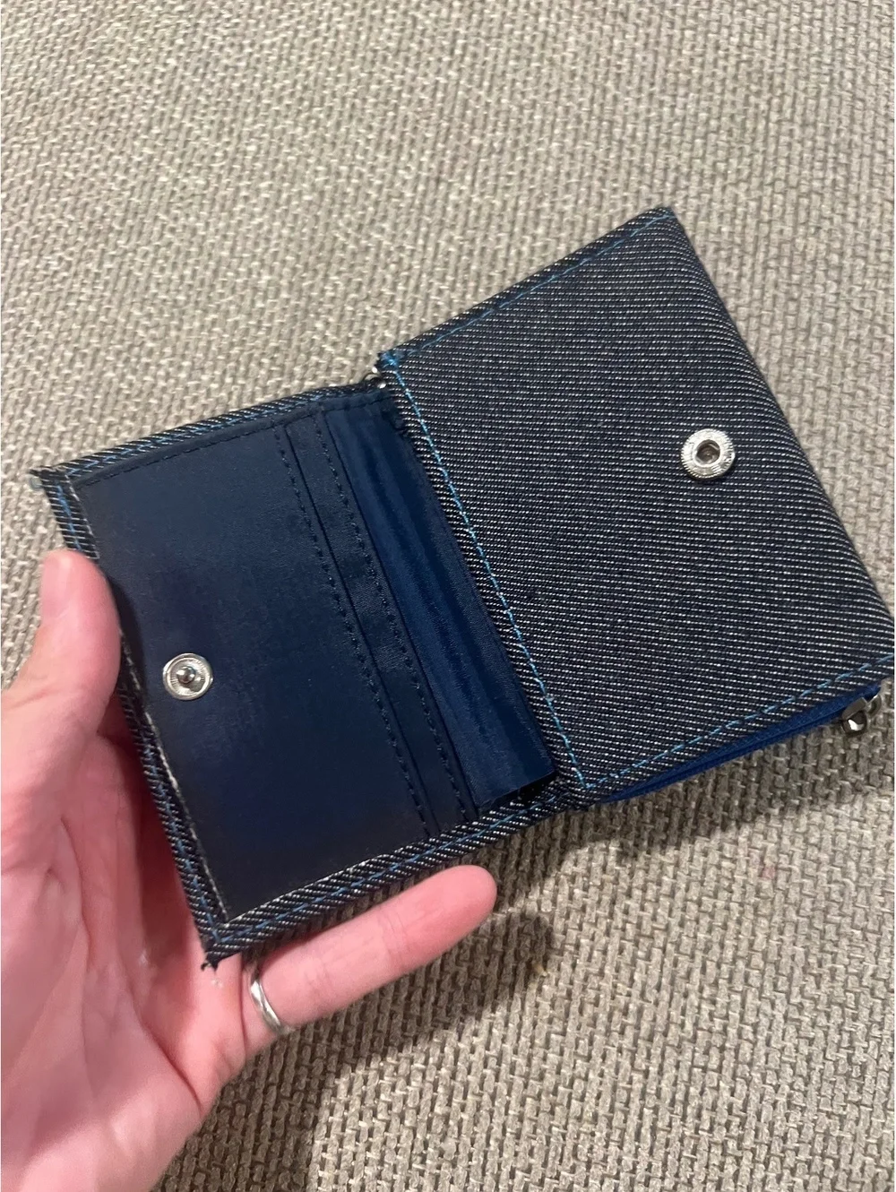 Y2K denim wallet
